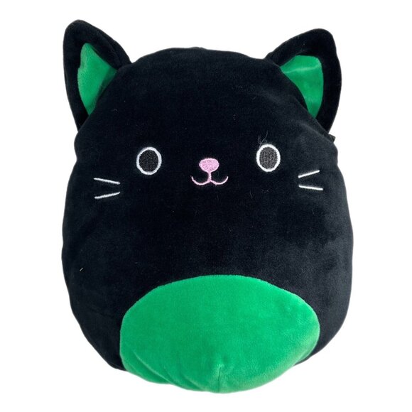 Kellytoy Other - Squishmallow Cleo the Cat Halloween Black Green Kitten 8” Kellytoy Plush Stuffed